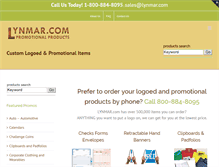Tablet Screenshot of lynmar.com